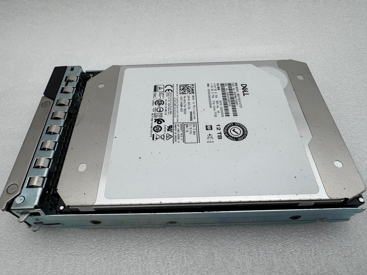 MG07SCA12TEY KFJ7G Dell EMC 12TB 7.2K RPM 12Gbs 3.5" SAS Hard Drive Toshiba Tray
