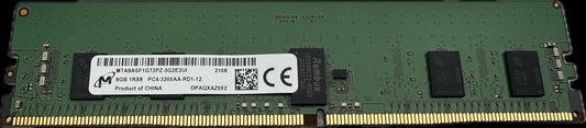Micron 8GB 1x8gb DDR4 pc4-3200aa ECC Server Memory RAM MTA9ASF1G72PZ-3G2E2UI